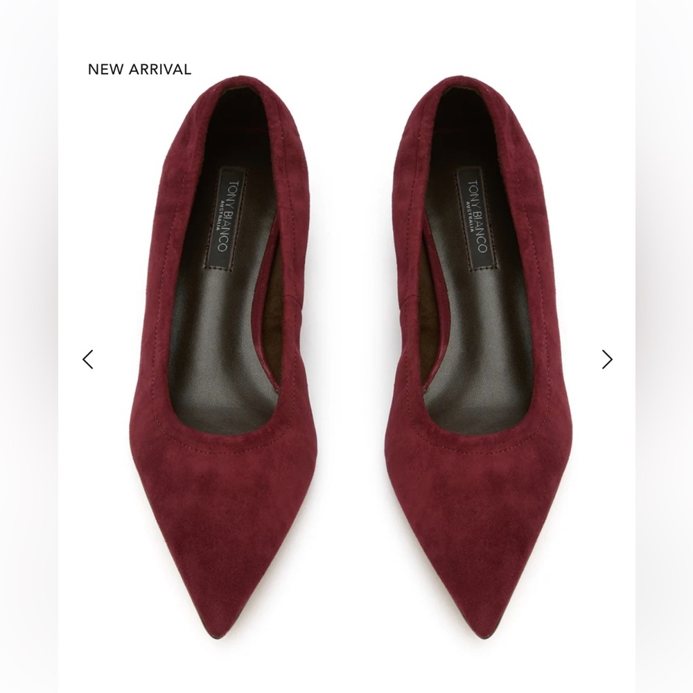 Tony Bianco Costa Vino Burgundy Women's Kitten Heels